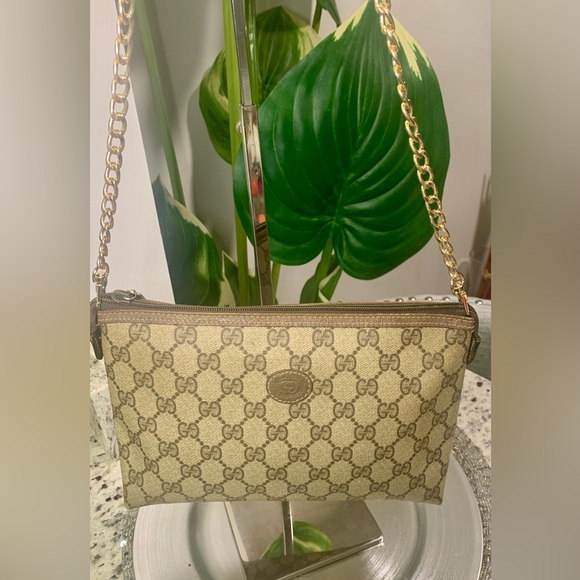 Gucci Vintage Canvas GG Pattern Pouch. - Picture 9 of 10